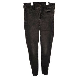 American Eagle Next Level Stretch Jeggings | Women's Size 4 | Washed Black